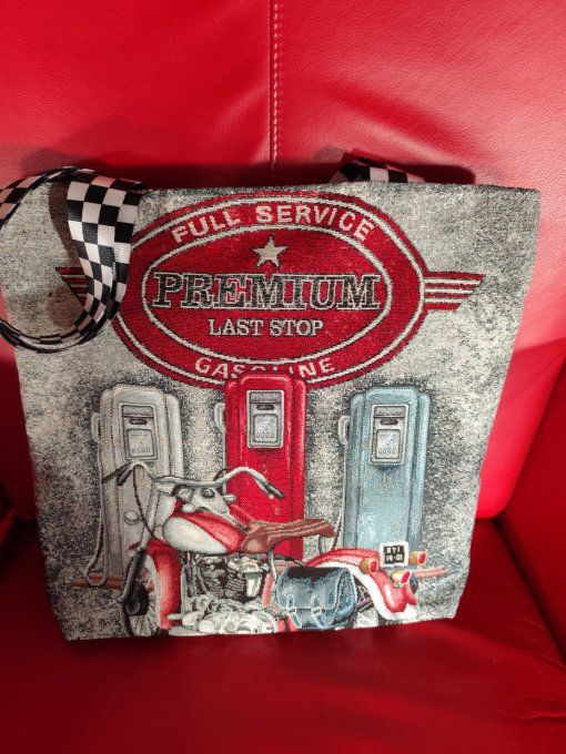Sac tissu imprimé  - 
