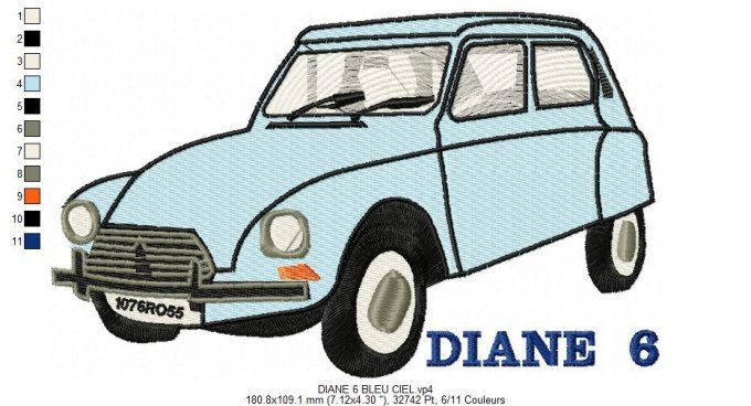 DIANE 6 BLEU CIEL 