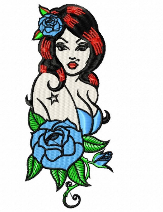 PIN UP BLEUE