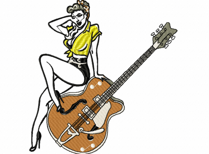 PIN UP GUITARE